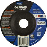 Grinding Wheel, 4-1/2" x 1/4", 7/8" Arbor, Aluminum Oxide, Type 27 Ontario Packaging