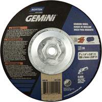 Gemini&reg; Saucer Wheel, 7" x 1/4", 5/8"-11 Arbor, Aluminum Oxide, Type 28 Ontario Packaging