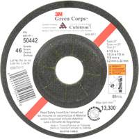Meule flexible Green Corps, 4-1/2" x 1/8", Arbre 7/8", C&eacute;ramique, Type 27 Ontario Packaging