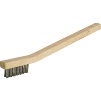 Small Cleaning Industrial-Duty Scratch Brush, Stainless Steel, 3 x 7 Wire Rows, 7-3/4" Long NT615 | Ontario Packaging