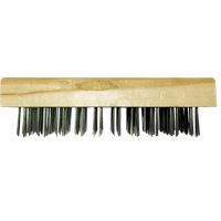 Flat Wire Butcher Block Brushes, Flat Steel Wire, 5 x 10 Wire Rows, 7-5/8" Long Ontario Packaging