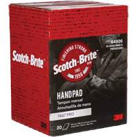 Scotch-Brite 7447 Hand Pads, Aluminum Oxide, 9" x 6", Very Fine Grit Ontario Packaging
