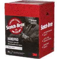 Scotch-Brite 7447 Hand Pads, Aluminum Oxide, 9" x 6", Very Fine Grit Ontario Packaging