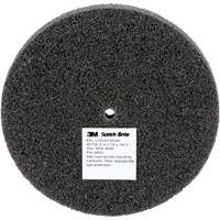 Meule unitaris&eacute;e EXL Scotch-Brite, 5" x 1/2", Arbre de 1/4", Grain de Fin, Carbure de silicium Ontario Packaging