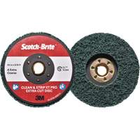 Disque extra coupe  Clean and Strip  XT Pro Scotch-Brite, 4-1/2" dia., Grain Extra grossier, Oxyde d'aluminium Ontario Packaging