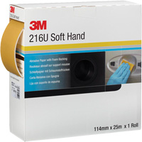 Precut Soft Hand Rolls, P320, Aluminum Oxide, 4-1/2" W x 27-1/3 yd. L NV623 | Ontario Packaging