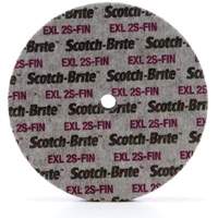 Scotch-Brite EXL Unitized Wheel, 6" x 1/4", 1/4" Arbor, Fine Grit, Silicon Carbide Ontario Packaging