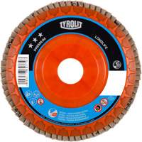 Premium LongLife Flap Disc, 4-1/2" x 7/8", Type 27, 120 Grit, Zirconium NY009 | Ontario Packaging