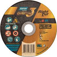 Quantum3 RightCut Cut-Off Wheel, 6" x 1/16", 7/8" Arbor, Type 01/41, Aluminum Oxide, 10185 RPM Ontario Packaging