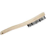 3LH Brosse m&eacute;tallique manuelle, Acier au carbone, 3 x 19 rangs de fils, Longueur 13-3/4" Ontario Packaging