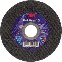 Meule &agrave; tronçonner Cubitron 3, 4-1/2" x 0,04", Arbre de 7/8", Type T1, C&eacute;ramique, 13 300 Tr/min Ontario Packaging