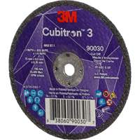 Meule &agrave; tronçonner Cubitron 3, 3" x 0,035", Arbre de 1/4", Type T1, C&eacute;ramique, 21000 Tr/min Ontario Packaging