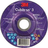Cubitron 3 Cut-Off Wheel, 4-1/2" x 0.04", 7/8" Arbor, Type T27, Ceramic, 13300 RPM Ontario Packaging