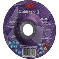 Cubitron 3 Cut-Off Wheel, 4-1/2" x 0.045", 7/8" Arbor, Type T27, Ceramic, 13300 RPM Ontario Packaging