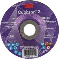 Cubitron 3 Cut-Off Wheel, 4-1/2" x 1/8", 7/8" Arbor, Type T27, Ceramic, 13300 RPM Ontario Packaging