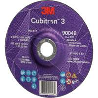 Meule &agrave; tronçonner Cubitron 3, 6" x 0,045", Arbre de 7/8", Type T27, C&eacute;ramique, 10 200 Tr/min Ontario Packaging