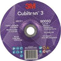 Meule &agrave; tronçonner Cubitron 3, 7" x 0,09", Arbre de 7/8", Type T27, C&eacute;ramique, 8500 Tr/min Ontario Packaging