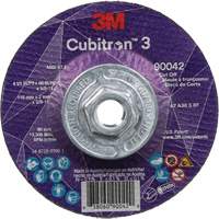 Cubitron 3 Cut-Off Wheel, 4-1/2" x 0.09", 5/8"-11 Arbor, Type T27, Ceramic, 13300 RPM Ontario Packaging
