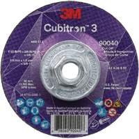Cubitron 3 Cut-Off Wheel, 4-1/2" x 0.045", 5/8"-11 Arbor, Type T27, Ceramic, 13300 RPM Ontario Packaging