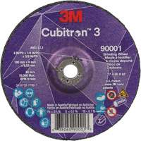 Meule a moyeu d&eacute;port&eacute; Cubitron 3, 4" x 1/4", Arbre 3/8", C&eacute;ramique, Type T27 Ontario Packaging