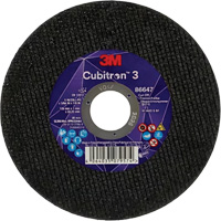 Cubitron 3 Cutting Disc, 5" x 9/32", 3/8" Arbor, Type 41 Ontario Packaging
