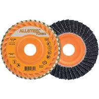 ALLSTEEL™ Turbo Flap Disc, 4-1/2" x 5/8"-11, 40 Grit, Zirconia Alumina NY571 | Ontario Packaging