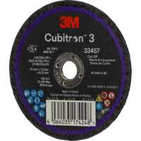 Cubitron 3 Cut-Off Wheel, 3" x 0.063", 3/8" Arbor, Ceramic Ontario Packaging