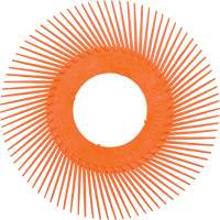 Brosse radiale en soies de pr&eacute;cision type C PN-RB sans adaptateur Scotch-Brite , C&eacute;ramique, Grain 80+, 7-5/8" dia. Ontario Packaging