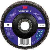 Cubitron 3 Flat Flap Disc 1169F, 5" x 7/8", Type T27, 60+ Grit, Ceramic Ontario Packaging