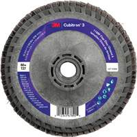 Cubitron 3 Flat Flap Disc with Quick Change 1169F, 4-1/2" x 5/8"-11, Type T27, 60+ Grit, Ceramic Ontario Packaging