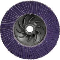 Cubitron 3 Conical  Flap Disc with Quick Change 1169F, 4-1/2" x 5/8"-11, Type T29, 80+ Grit, Ceramic Ontario Packaging