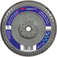 Cubitron 3 Flat Flap Disc with Quick Change 1169F, 6" x 5/8"-11, Type T27, 80+ Grit, Ceramic Ontario Packaging