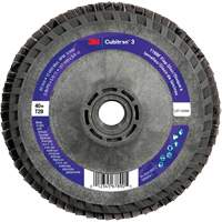 Cubitron 3 Conical  Flap Disc with Quick Change 1169F, 5" x 5/8"-11, Type T29, 40+ Grit, Ceramic Ontario Packaging