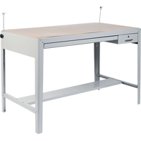 Precision Drafting Table Base, 56-3/8" W x Grey OA912 | Ontario Packaging