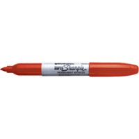 Permanent Markers - Super, Fine, Red OD377 | Ontario Packaging