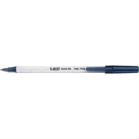 Bic&reg; Round Stic Ball Point Pen, Blue, 1 mm Ontario Packaging