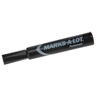 Marks-a-Lot Permanent Markers, Chisel, Black OD458 | Ontario Packaging