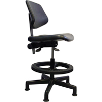 Ergonomic Seating, Polyurethane, Black, 250 lbs. Capacity OD514 | Ontario Packaging