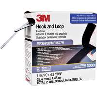 Reclosable Fastener, Hook & Loop, 5 yds x 1", Adhesive, Black Ontario Packaging
