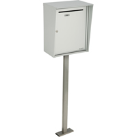 Collecting Boxes, Pedestal -Mounted, 21" x 12-7/8", Aluminum OG371 | Ontario Packaging
