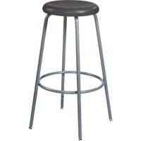 500 Series Stool, Stationary, Adjustable, 20" - 28", Polyurethane Seat, Black Ontario Packaging