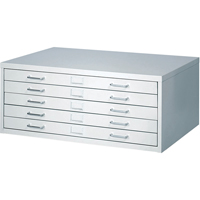 FacilTM Flat File Cabinets, 5 Drawers, 40" W x 26" D x 16-3/8" H OJ915 | Ontario Packaging
