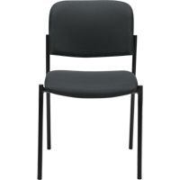 Armless Stacking Chairs, Fabric, 32" High, 300 lbs. Capacity, Charcoal OP320 | Ontario Packaging