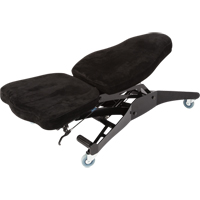 FLEX 3 Welding Grade Ergonomic Chairs, Suede, Black, 300 lbs. Capacity OP455 | Ontario Packaging