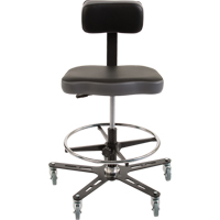 TF160 Industrial Grade Ergonomic Chair, Mobile, Adjustable Height, 300 lbs. Capacity Ontario Packaging