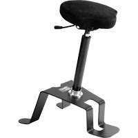 TA200™ Industrial Grade Ergonomic Chair, Sit/Stand, Adjustable, 24" - 34", Vinyl Seat, Black/Grey OP494 | Ontario Packaging
