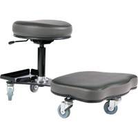Flex Ergonomic Chair, Vinyl, Black/Grey Ontario Packaging