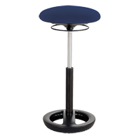 Chaise ergonomique Twixt, Stationnaire, Ajustable, , Mailles en polyester Si&egrave;ge, Bleu Ontario Packaging