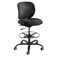 Vue Heavy-Duty Stool, Nylon, Black, 350 lbs. Capacity Ontario Packaging
