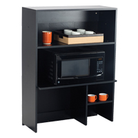 Modular Cabinet, Melamine, 3 Shelves, 48" H x 36" W x 18" D, Asian Night/Black OP757 | Ontario Packaging